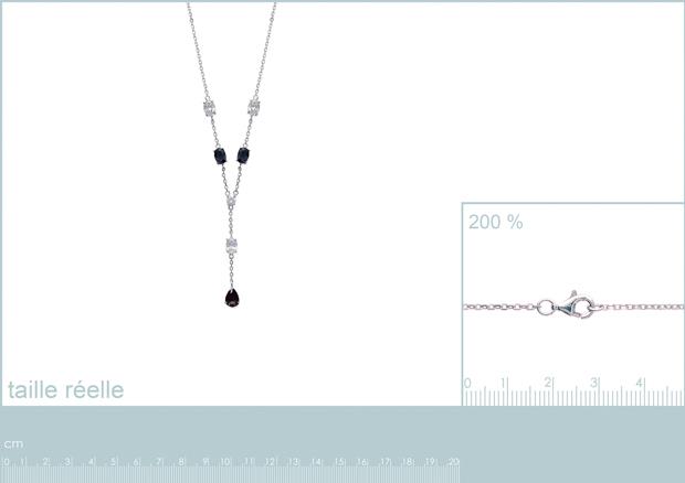 COLLIER ARGENT 925 RHODIE OZ - 8z7204142