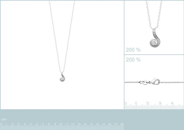 COLLIER ARGENT 925 RHODIE OZ - 8z7340945