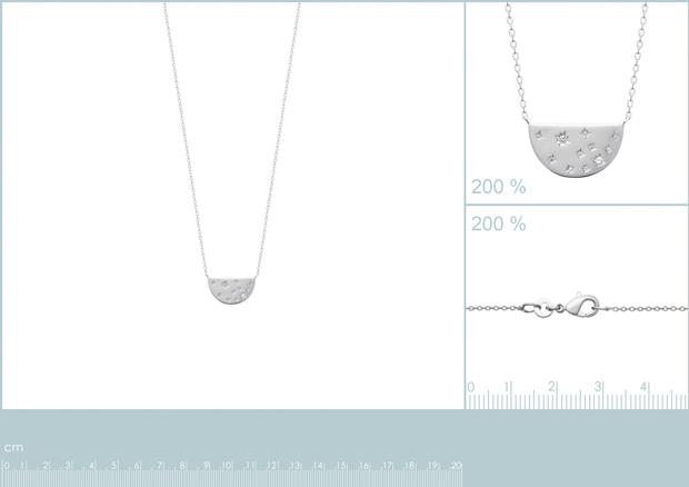 COLLIER ARGENT 925 RHODIE OZ - 8z7345545