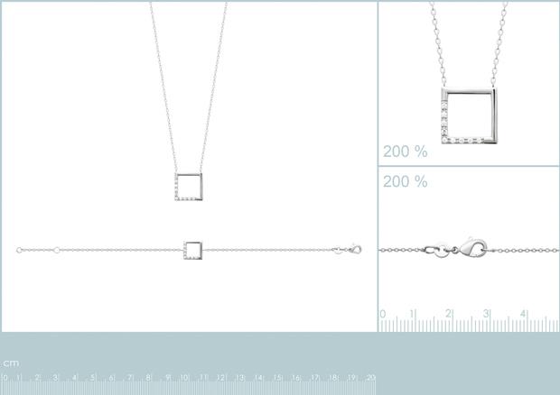 COLLIER ARGENT 925 RHODIE OZ - 8z7346145