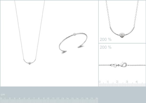 COLLIER ARGENT 925 RHODIE OZ - 8z7350445