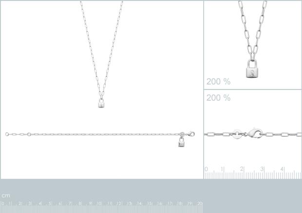 COLLIER ARGENT 925 RHODIE OZ - 8z7352945