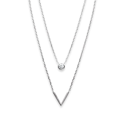 COLLIER ARGENT 925 RHODIE OZ