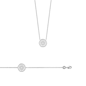 COLLIER ARGENT 925 RHODIE OZ