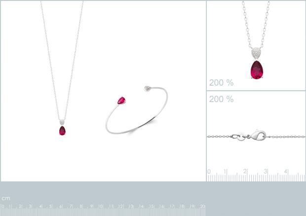 COLLIER ARGENT 925 RHODIE OZ PS - 8z7366345