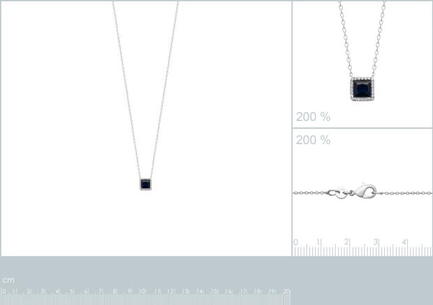 COLLIER ARGENT 925 RHODIE OZ PS - 8z7361445