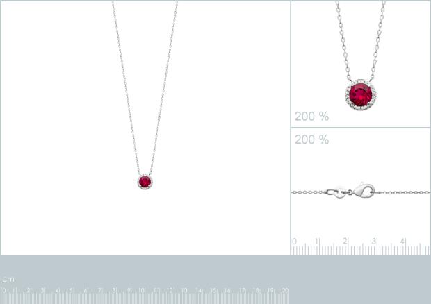 COLLIER ARGENT 925 RHODIE OZ PS - 8z7364145