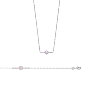 COLLIER ARGENT 925 RHODIE OZ PS