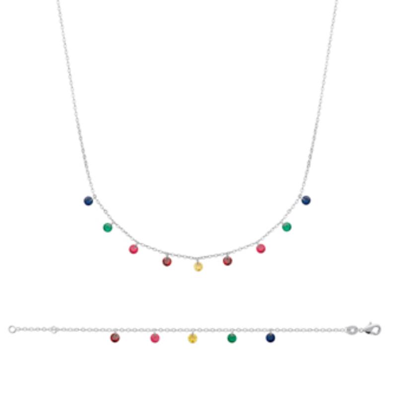 COLLIER ARGENT 925 RHODIE PS