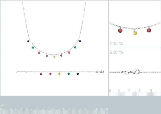 COLLIER ARGENT 925 RHODIE PS - 8z7348345