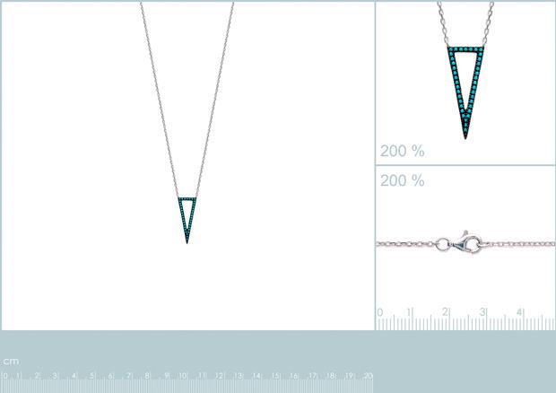 COLLIER ARGENT 925 RHODIE PS - 8z7181545