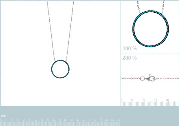 COLLIER ARGENT 925 RHODIE PS - 8z7183545