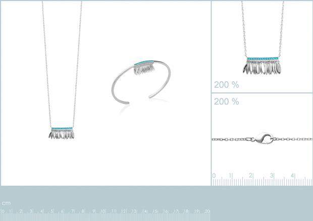 COLLIER ARGENT 925 RHODIE PS - 8z7193945