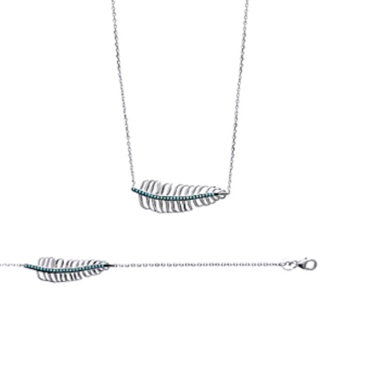 COLLIER ARGENT 925 RHODIE PS