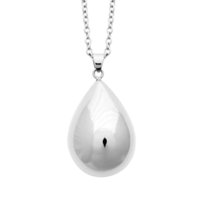 COLLIER BOLA ACIER PVD COULEUR ARGENT
