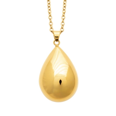 COLLIER BOLA ACIER PVD DORÉ