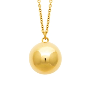 COLLIER BOLA ACIER PVD DORÉ