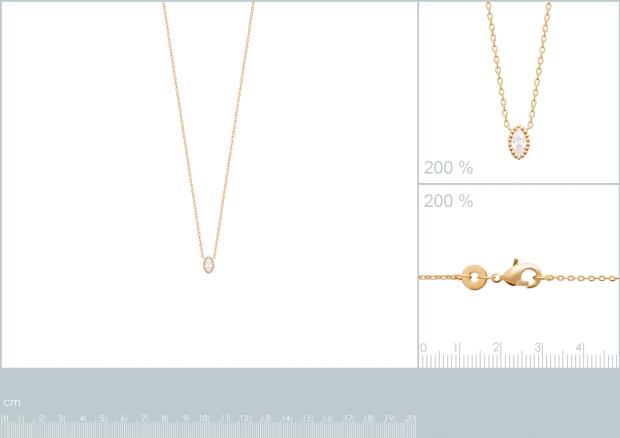 Collar Chapado Oro 18k. 3 Micras. Circonita - 9z7356845