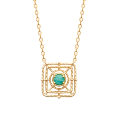 COLLIER PL-OR 750 3MIC AMAZONITE