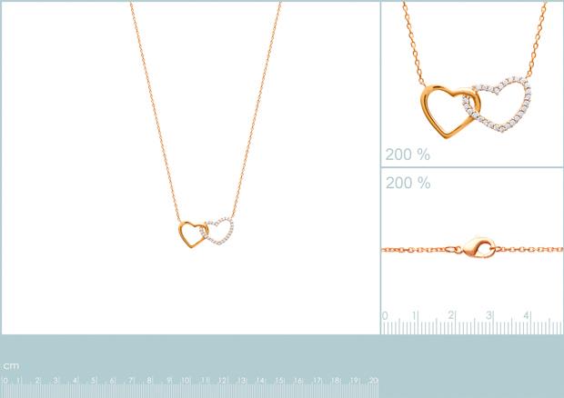 Collar Chapado Oro 18k Bicolor. 3 Micras. Circonita - 9z7098842