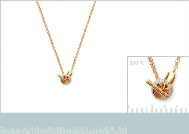 Collar Chapado Oro 18k Bicolor. 3 Micras. Circonita - 9z7112445