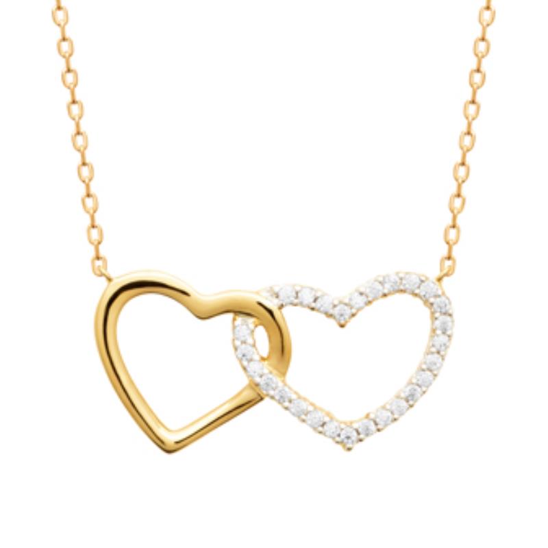 Collar Chapado Oro 18k Bicolor. 3 Micras. Circonita - 9z7098842