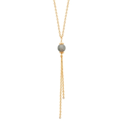 COLLIER PL-OR 750 3MIC LABRADORITE