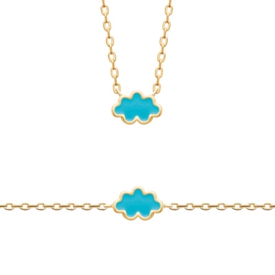 BRACELET PL-OR 750 3MIC LAQUE