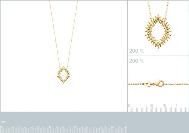 Collar Chapado Oro 18k. 3 Micras. Circonita - 9z7361345