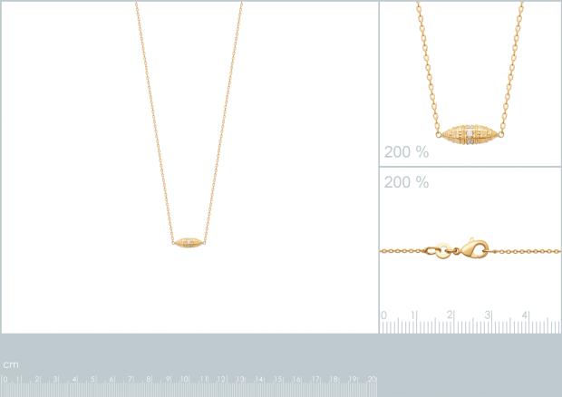 Collar Chapado Oro 18k. 3 Micras. Circonita - 9z7374345