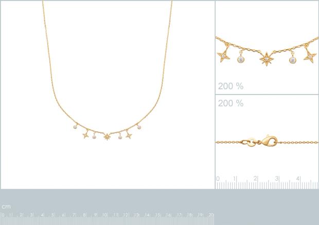 Collar Chapado Oro 18k. 3 Micras. Circonita - 9z7375345