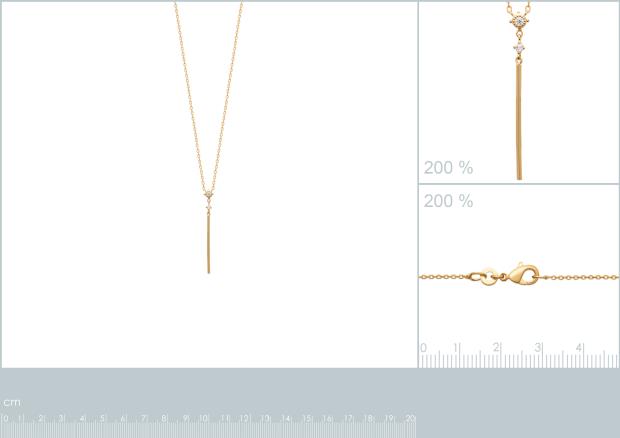 Collar Chapado Oro 18k. 3 Micras. Circonita - 9z7376145