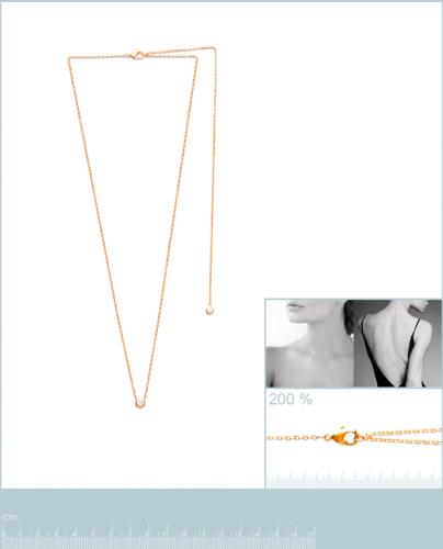 Collar Chapado Oro 18k. 3 Micras. Circonita - 9z7198145