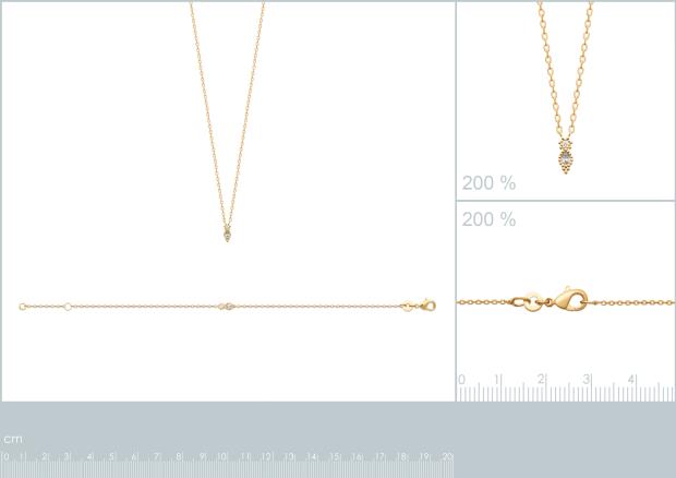 Collar Chapado Oro 18k. 3 Micras. Circonita - 9z7377145