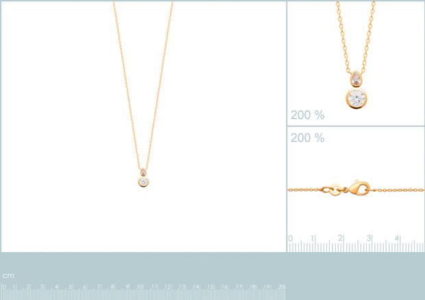 Collar Chapado Oro 18k. 3 Micras. Circonita - 9z7347045