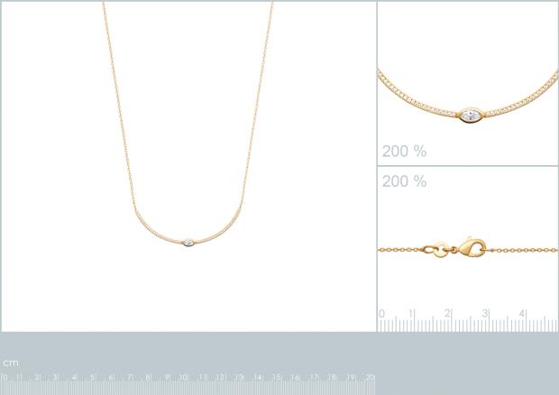 Collar Chapado Oro 18k. 3 Micras. Circonita - 9z7357245