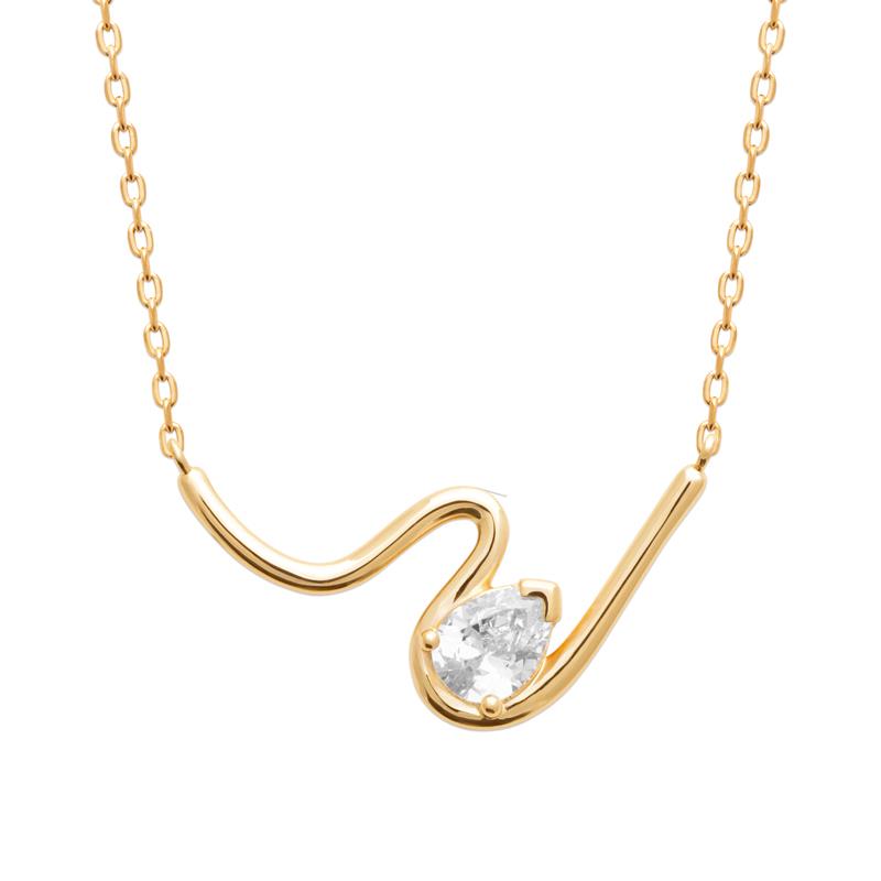 Collar y Brazalete Chapado oro 18k. 3 Micras. Circonita - 9z7417145