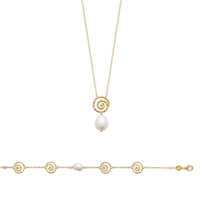 BRACELET PL-OR 750 3MIC PERLE DE CULTURE