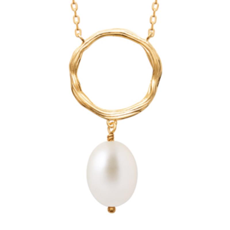 COLLIER PL-OR 750 3MIC PERLE DE CULTURE