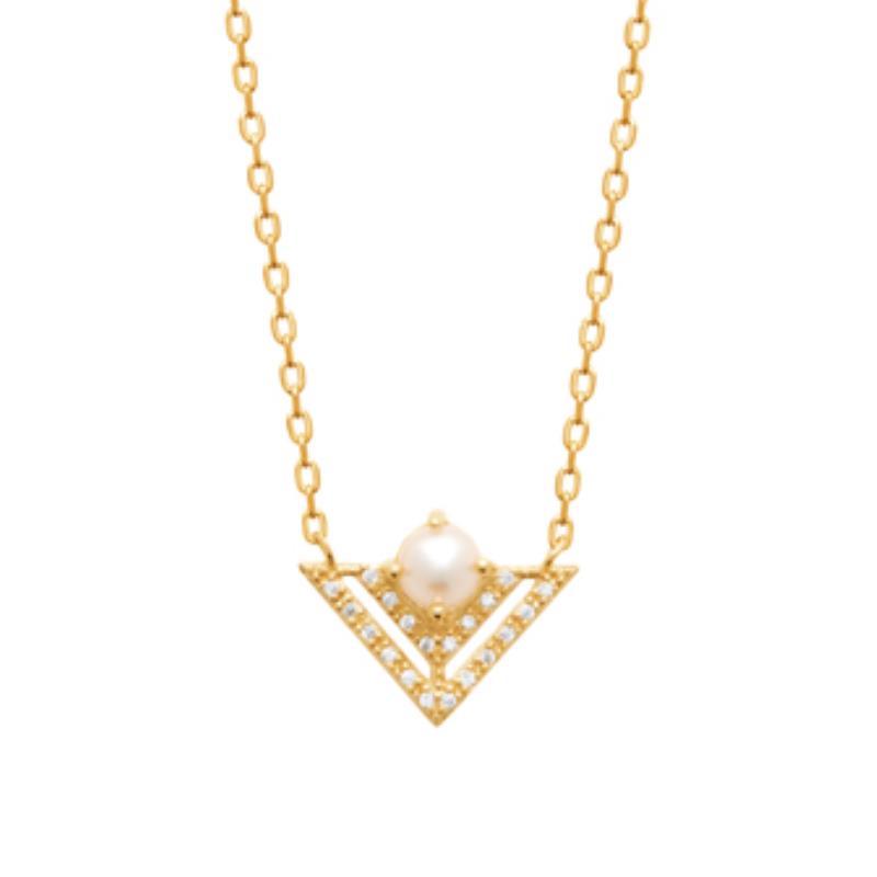 COLLIER PL-OR 750 3MIC PERLE DE CULTURE OZ