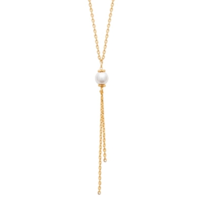COLLIER PL-OR 750 3MIC PERLES IMIT