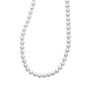 COLLIER PL-OR 750 3MIC PERLES IMIT 45 CM