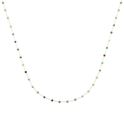 COLLIER PL-OR 750 3MIC RUBIS ZOISITE