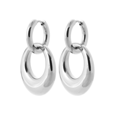 CREOLE ACIER PVD COULEUR ARGENT