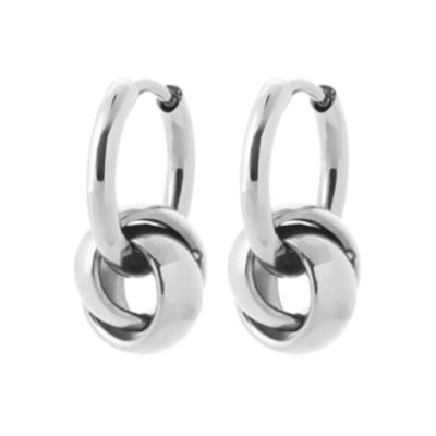 CREOLE ACIER PVD COULEUR ARGENT