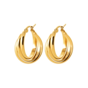 CREOLE ACIER PVD DORÉ