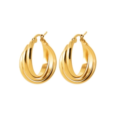 CREOLE ACIER PVD DORÉ