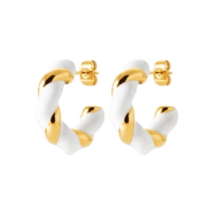 CREOLE ACIER PVD DORÉ LAQUE