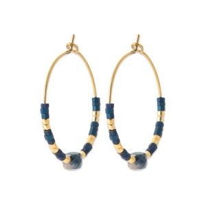 CREOLE ACIER PVD DORÉ LOLITE