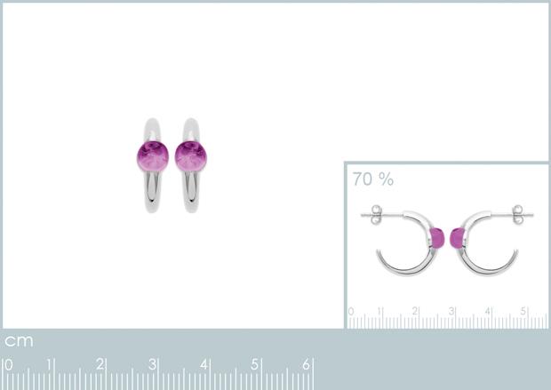 CREOLE ARGENT 925 RHODIE AMETHYSTE - 1z627270